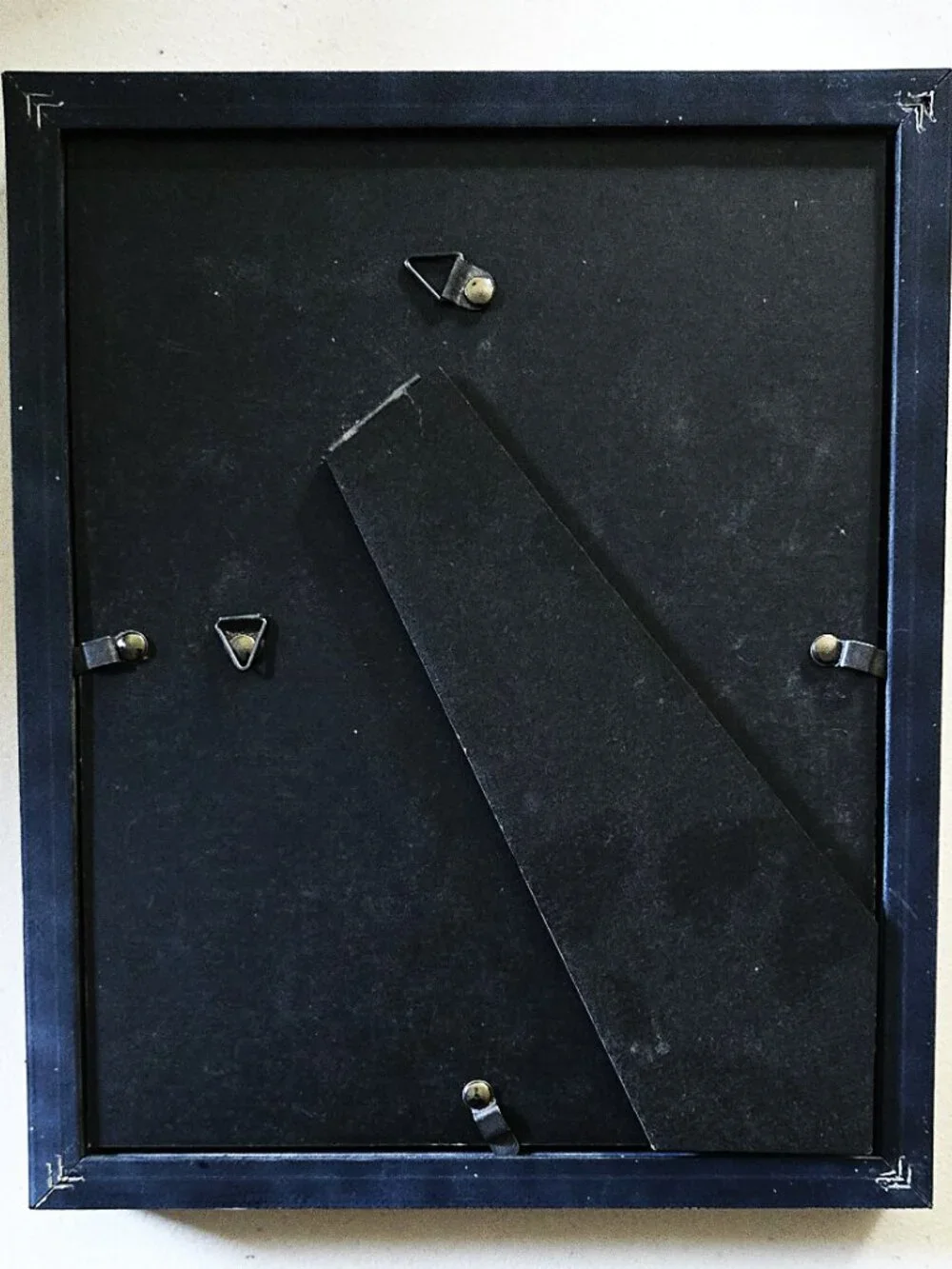 New Black 5 x 7 Photo Frame with White Mat – Tabletop or Wall Display